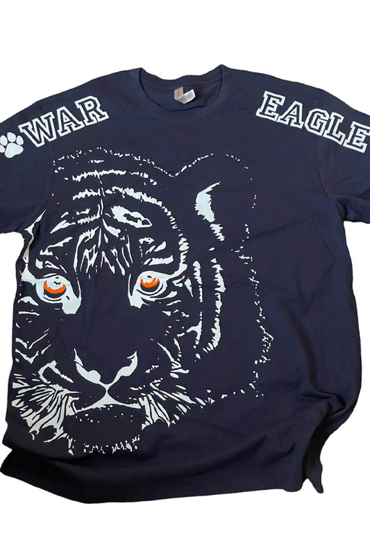 War Eagle Go Tigers S/S Tee Navy